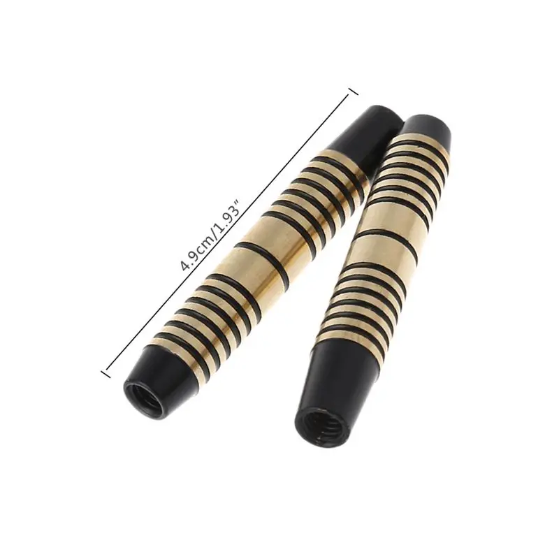 

3pcs Black Copper Dart Barrels For Soft/Steel Tip Dart 49mm 16g With 2BA Thread
