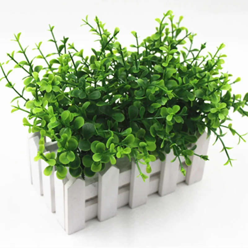 Artificial Plants Simulation Green Grass Fake Plant Decorate Flowers For Wedding Home Garden Plastic | Дом и сад