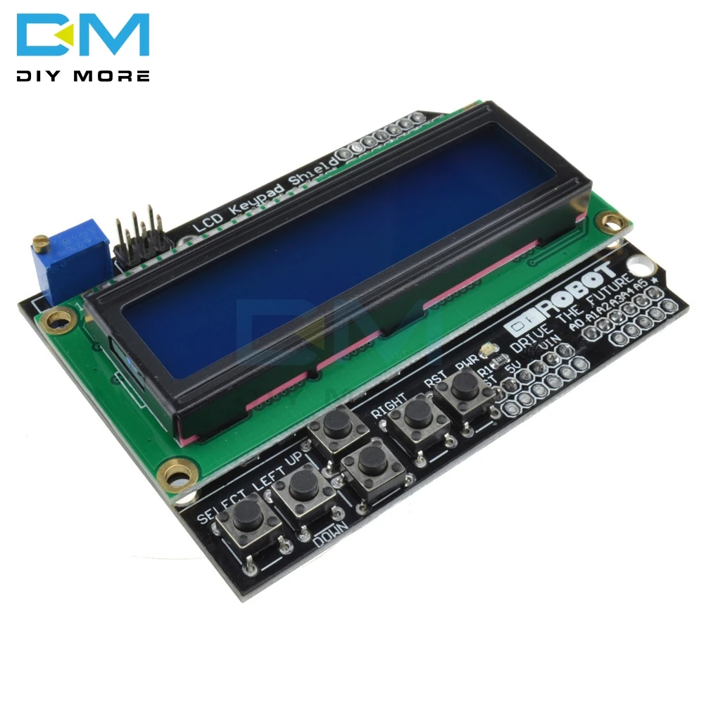 Модуль для Arduino Duemilanove Robot Board 16 ЖК экран с клавиатурой синей подсветкой интерфейс 2