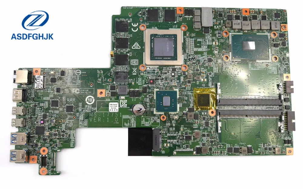 Материнская плата для ноутбука MS 1775 MSI GS70 материнская 17751 DDR4 i7 6700HQ Процессор GTX970M GPU