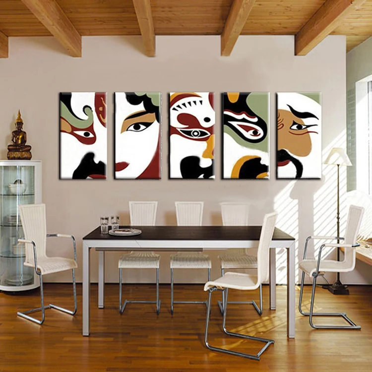 Top Artist Hand-painted High Quality Chinese Opera Oil Painting For Wall Decor Facial makeup Portrait Canvas | Дом и сад