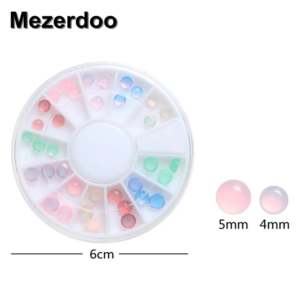 Для украшения ногтей круглые стразы Необычные Акриловые кошачий глаз с плоской