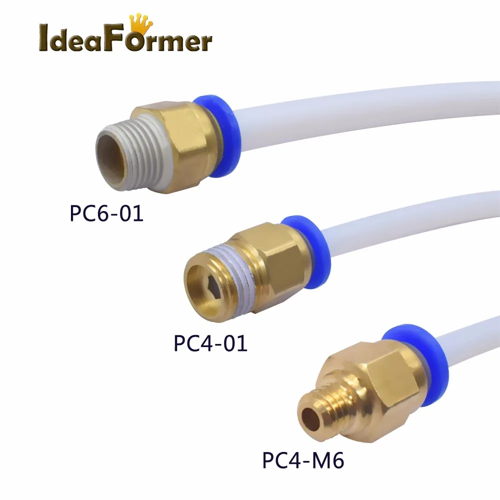 Пневматические соединители для 3D принтеров 2 шт./лот черные/синие детали быстрой