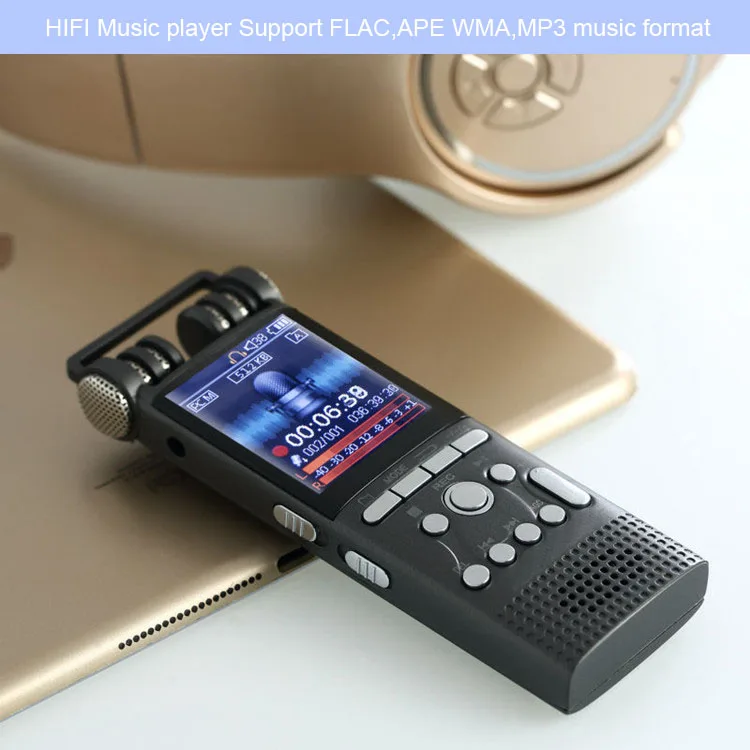 Портативный hifi дальний Цифровой Диктофон профессиональный производитель Профессиональный диктофон 16G до 580 hous запись