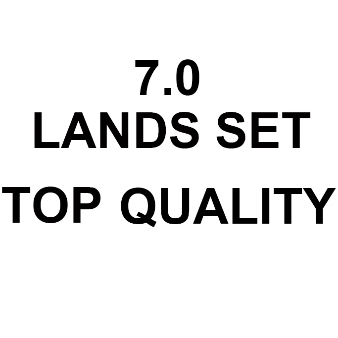 LANDS SET 7 8,0 весь набор, 56 шт./лот, черный сердечник, современный/Традиционный/Винтажный/земельный набор, Смешанный Черный лотос, высокое качество, прокси-игральные карты, настольные игры - Цвет: LANDS SET 7