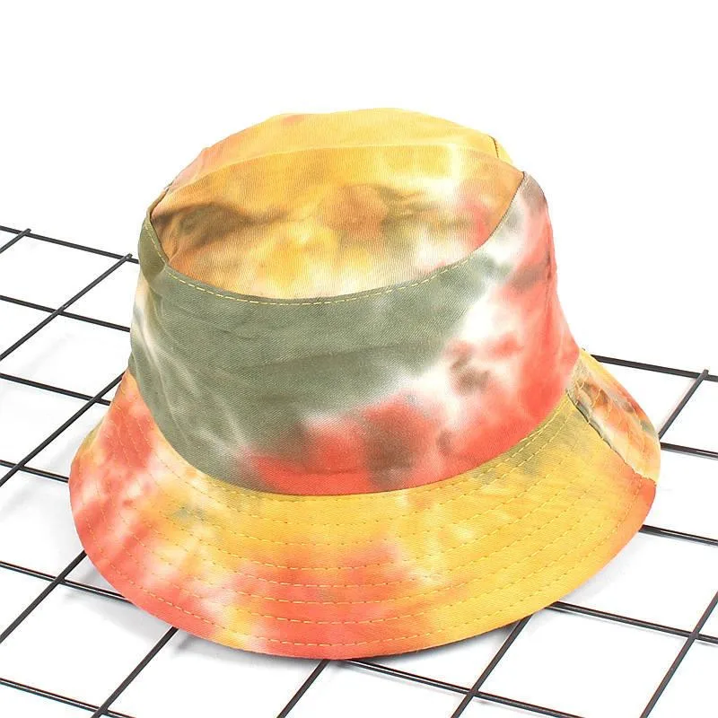 Панама из 2020 хлопка с цветным граффити для мужчин и женщин шапка рыбака уличная