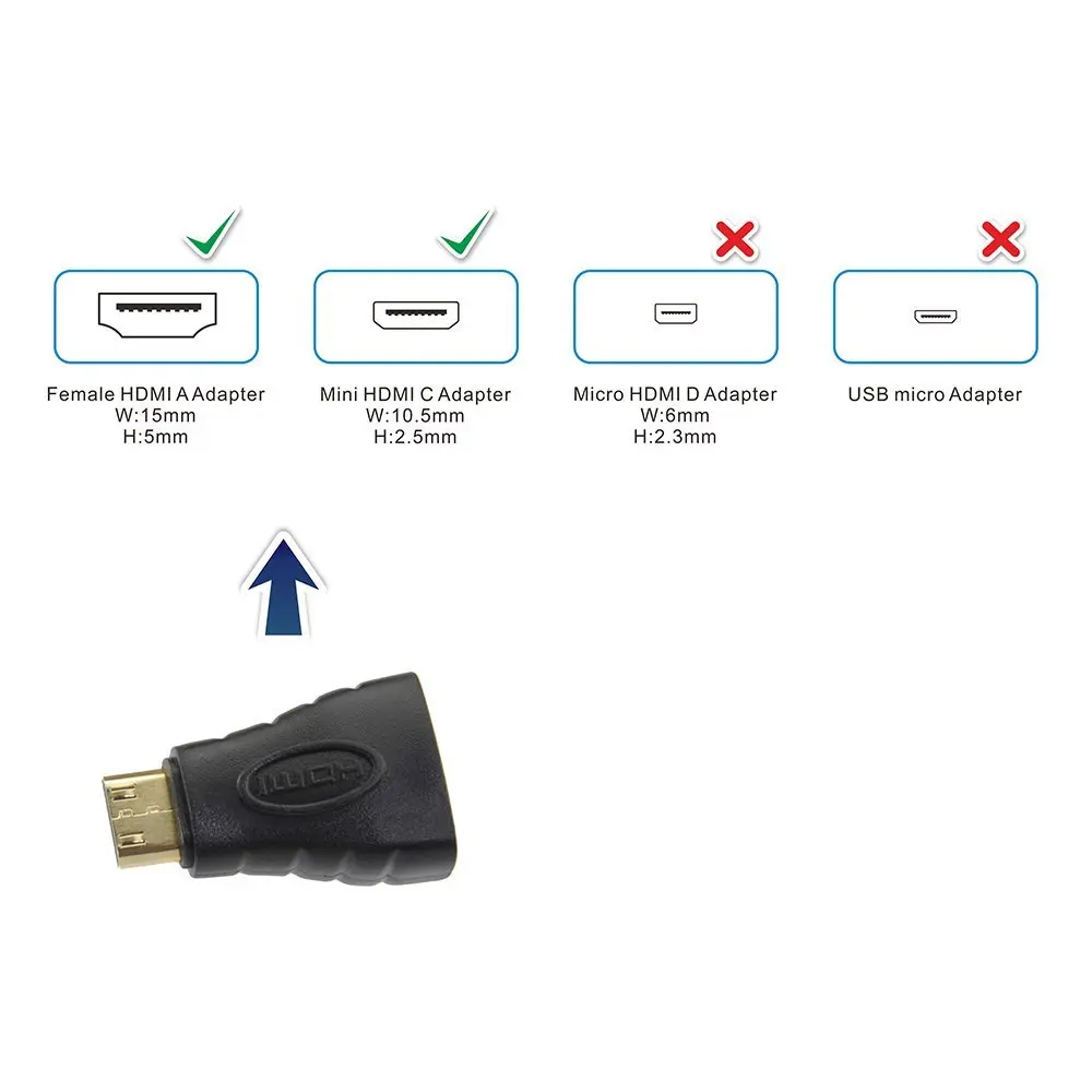 AIFFECT Mini HDMI штекер к Женский Кабель адаптер конвертер 24 золотистое соединение