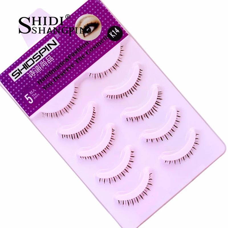 5 пар прозрачных накладных ресниц Lahes натуральные длинные ресницы ручной работы