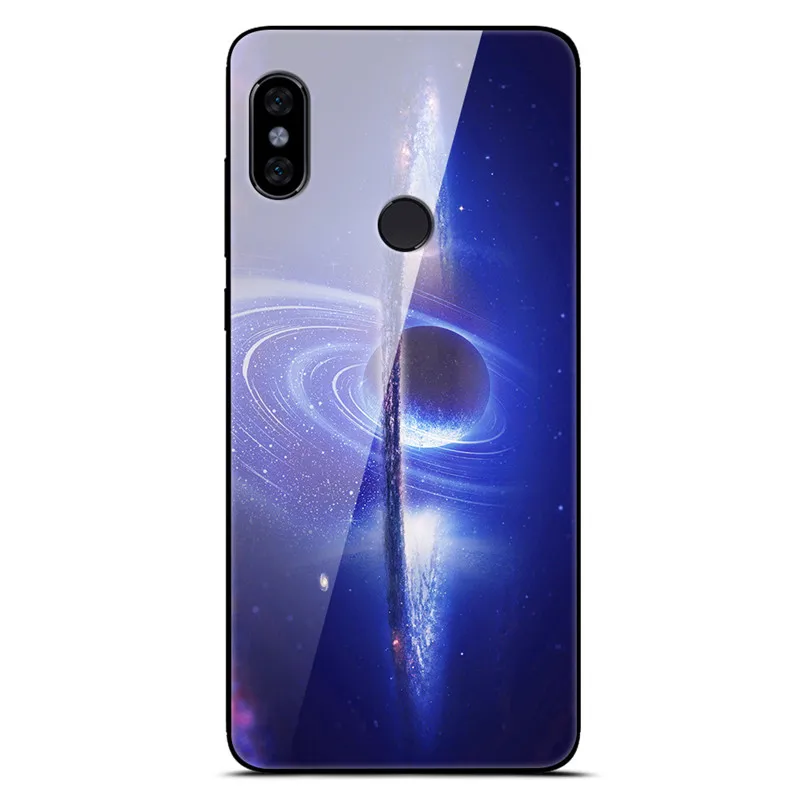 Чехол из закаленного стекла для Xiaomi Redmi Note 5, чехол с изображением планеты космос, стеклянный чехол на заднюю панель для Xiomi Redmi Note 5 Pro Redmi note5, 64 ГБ, 32 ГБ