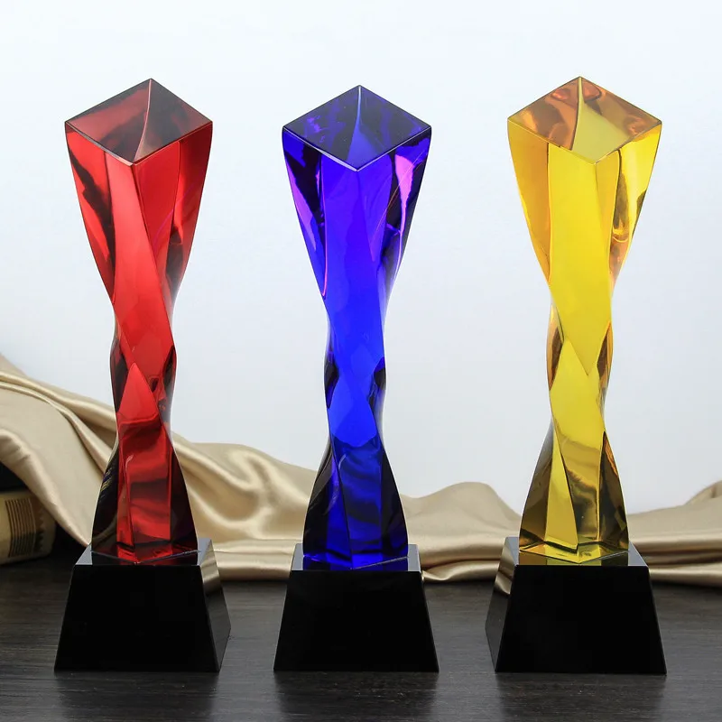 23 см Твист кристалл приз Кубок креативный индивидуальный призовой рекламный