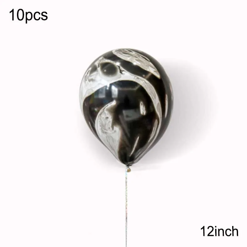 10pc marble black 40 дюймов черный большой размер номер воздушные шары гелиевая фольга Воздушные шары День рождения украшения Дети Взрослые Товары для вечерние большие Globos - Цвет: 10pc marble black
