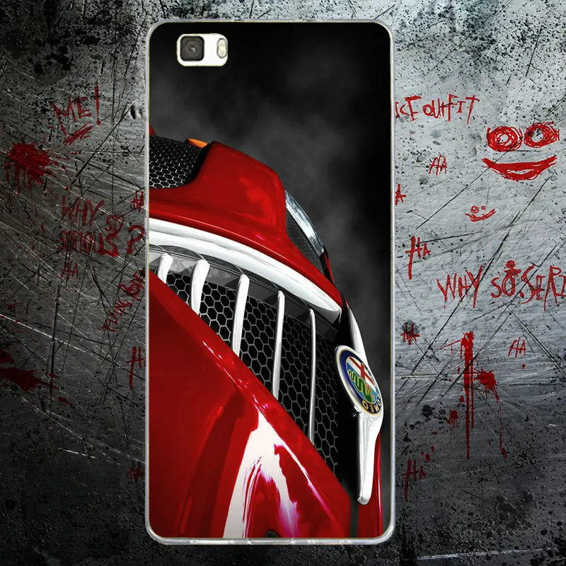 Silicone for Huawei P8 P9 P10 P20 Mate 10 Pro Y5 Y6 II Y7 Honor 6X 7X 9 Lite Soft TPU Phone Cases Hot Super Car Alfa Romeo Logo | Мобильные