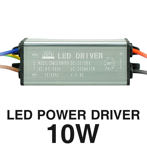 Светодиодный драйвер 10 Вт 20 Вт 30 Вт 50 Вт 70 Вт преобразования AC85-265V для DC22-38V без мерцания светодиодный драйвер "сделай сам" для потолочные светильник Точечный светильник IP67 Водонепроницаемый - Цвет: 10W