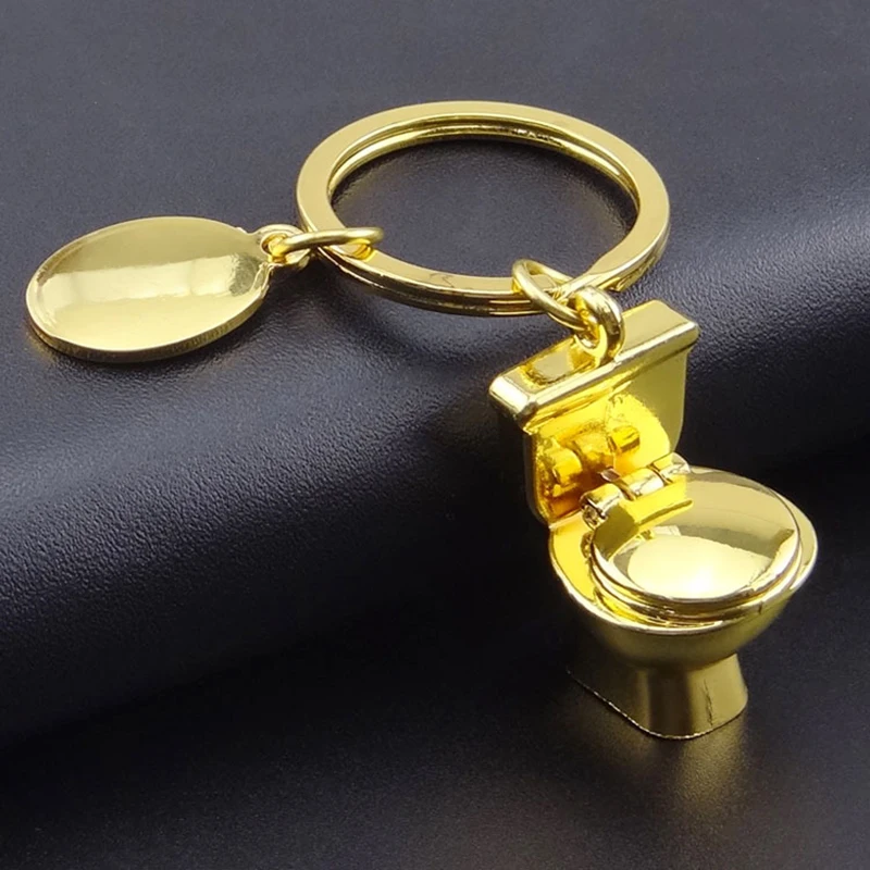XIAOJINGLING странные вещи модные 3D мини брелки в виде туалета креативные