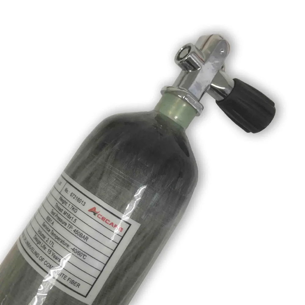 Günstig AC121781 Acecare 2.17L CE Airsoft Pellet Gun Air Gewehr Paintballl PCP Airforce Condor Luftgewehr Carbon Faser Zylinder Mit Ventil