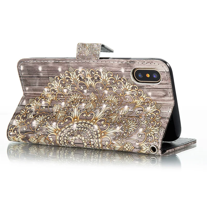 Easterm Роскошные Bling 3D Хрустальный цветок Алмазный флип телефон кожаный чехол с
