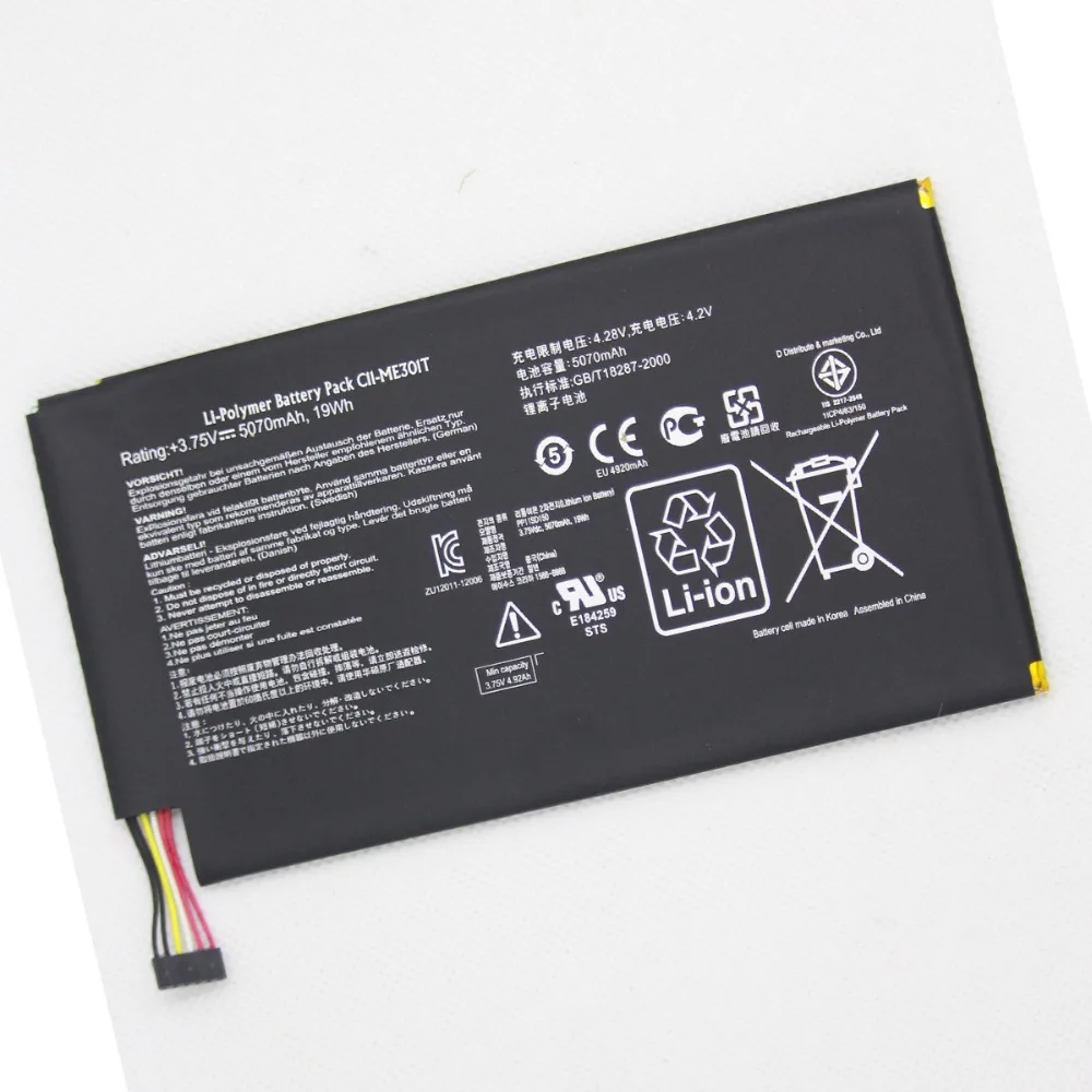 Сменный аккумулятор для планшета ASUS memo pad Smart K001 10," C11-ME301T C11 ME301T 5070mah с инструментами для ремонта