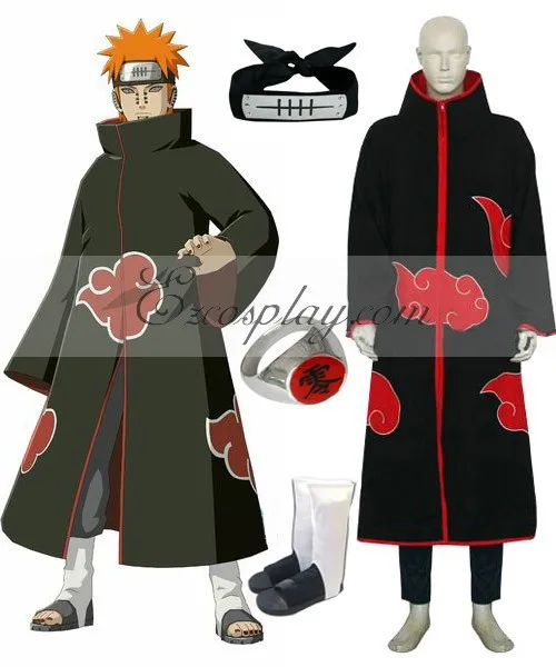 Наруто Акацуки Pain (Pein) люксовый костюм для косплея E001|cosplay costume|naruto akatsukicostume cosplay |