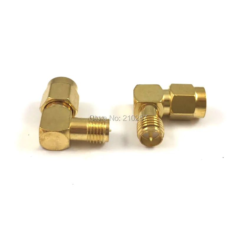 

1 шт. r 90 градусов RP SMA штекер к RP SMA Гнездовой разъем прямоугольный M/F PTFE