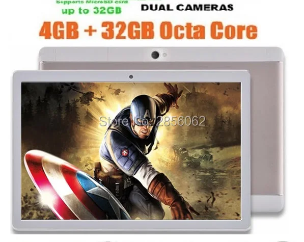 10 дюймов MTK8752 Octa Ядро 3 Г Телефон Tablet PC 4 ГБ ОПЕРАТИВНОЙ ПАМЯТИ 64 ROM Android 5.1 GPS Двойная