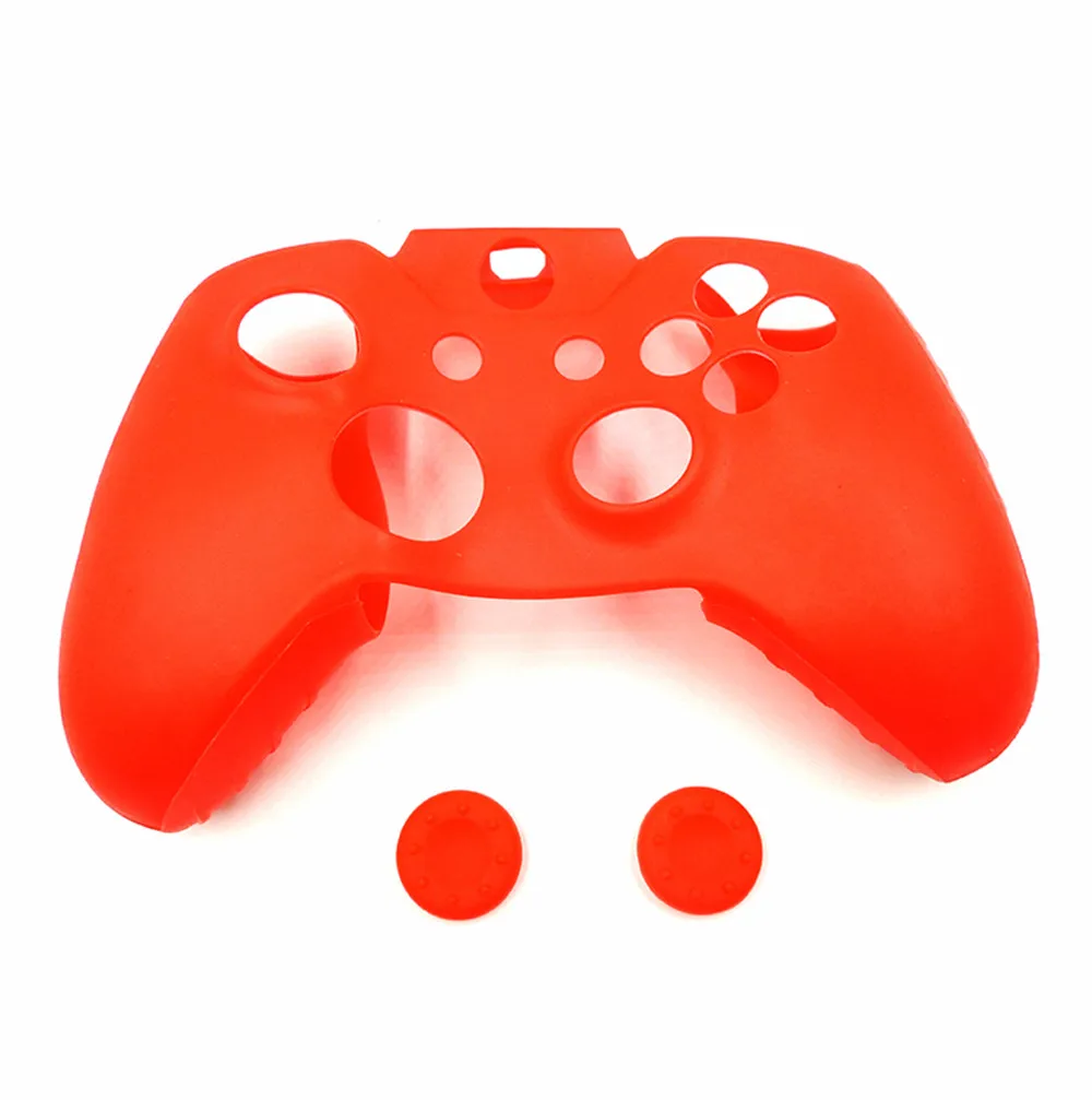 Силиконовый чехол для контроллера XBox One X S + аналоговая ручка стик Box 1 тонкий