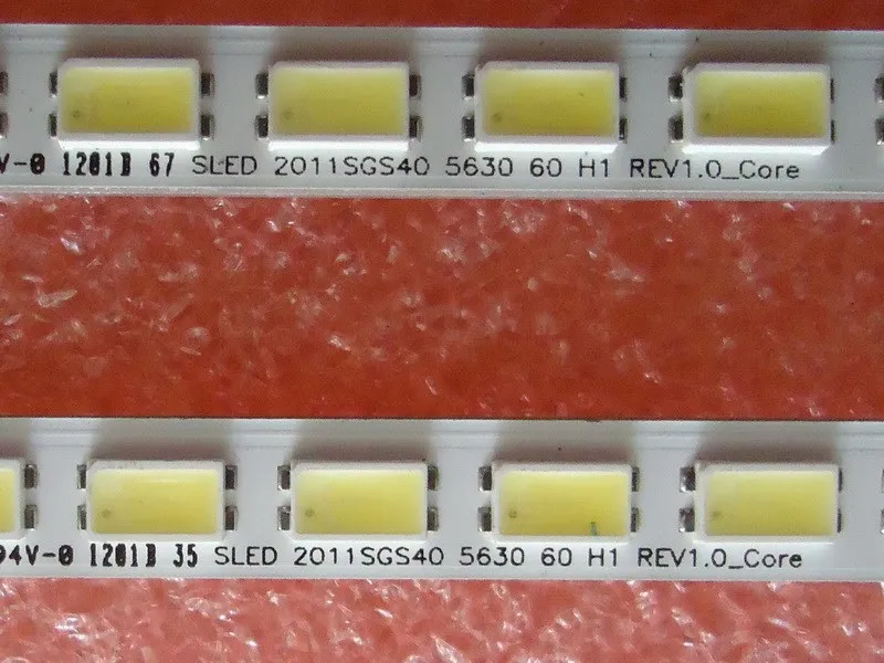 455 мм светодиодный Подсветка лампы Газа 60 Светодиодный s для 40 дюймов ЖК-дисплей