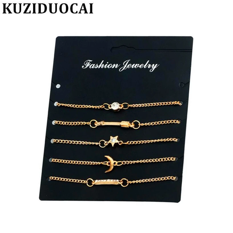 Новинка Лидер продаж Kuziduocai! Модные Изящные Ювелирные изделия 5 шт./компл. браслет
