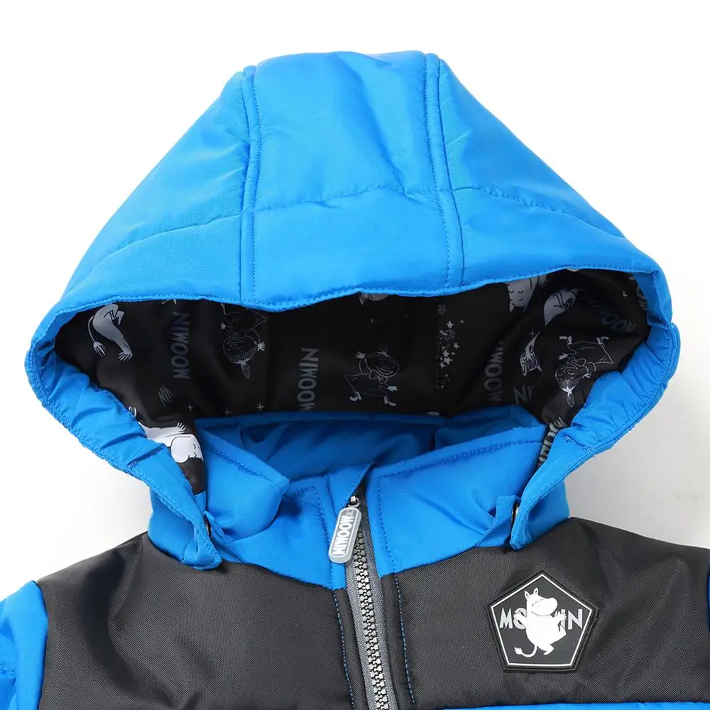 Moomin muumi blue winter overall boys winter jumpsuit waterproof 160cm warm boys winter overall kid-20 degree cartoon overall