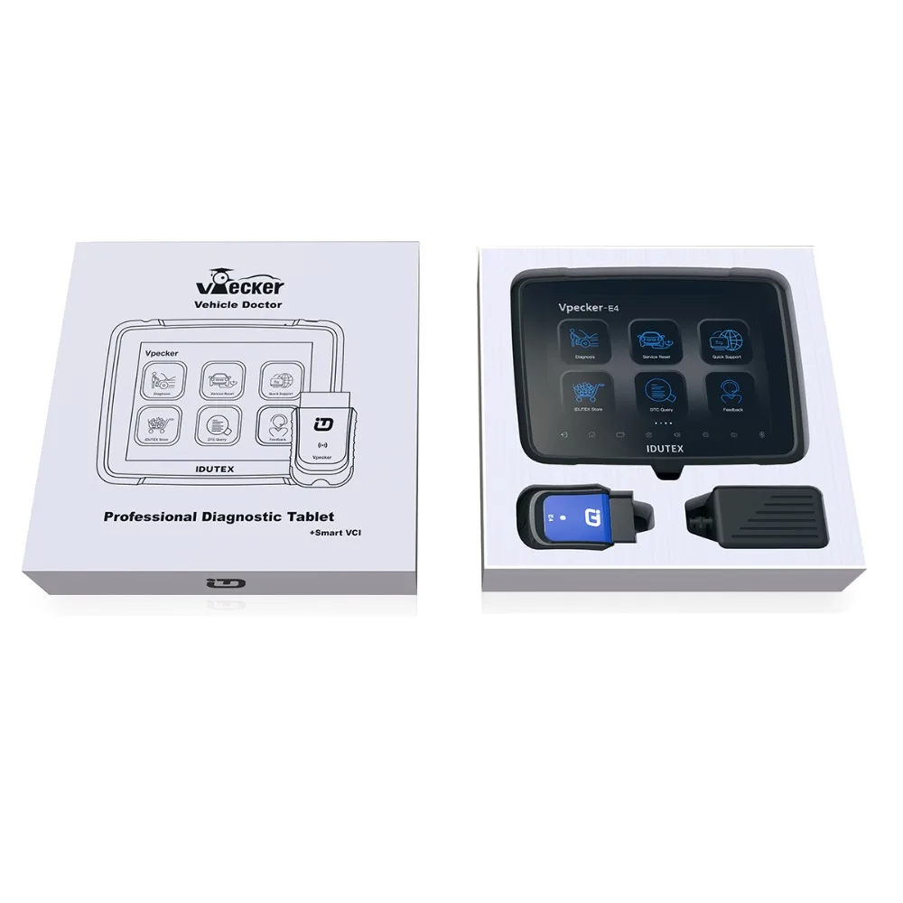 VPECKER E4 Bluetooth для телефона Android+ 8 дюймов VPECKER планшет OBD 2 Автомобильный сканер автомобильный диагностический инструмент Бесплатное обновление срока службы