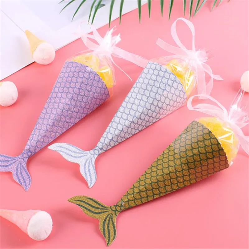 

Omilut 6 шт. рыбий хвост Русалка коробка конфет маленькая Русалка день рождения наборы; детский душ 1th Русалка Вечерние поставки
