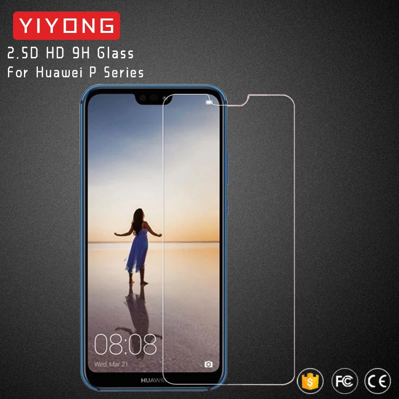 25 шт./лот YIYONG закаленное стекло для Huawei P20 Lite Pro P30 P10 Plus Защита экрана P9 P8 2017 P умное