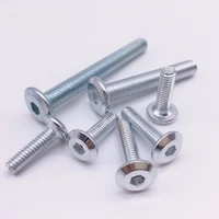 wkooa m6 m8 14 20 furniture screws connector bolts flat head hex socket for barrel nut pack 50