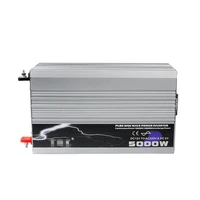 5000w pure sine wave inverter dc12v 24v 48v ac 220v 110v car solar power inverter peak power 10000w car battery charger cable