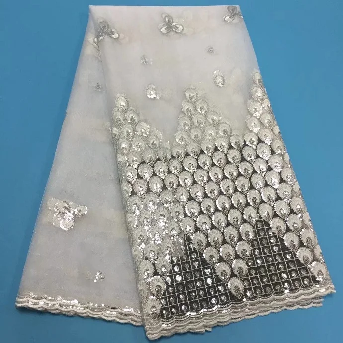 Кружевная ткань в африканском стиле золотистая фиолетовая французская Тюлевая