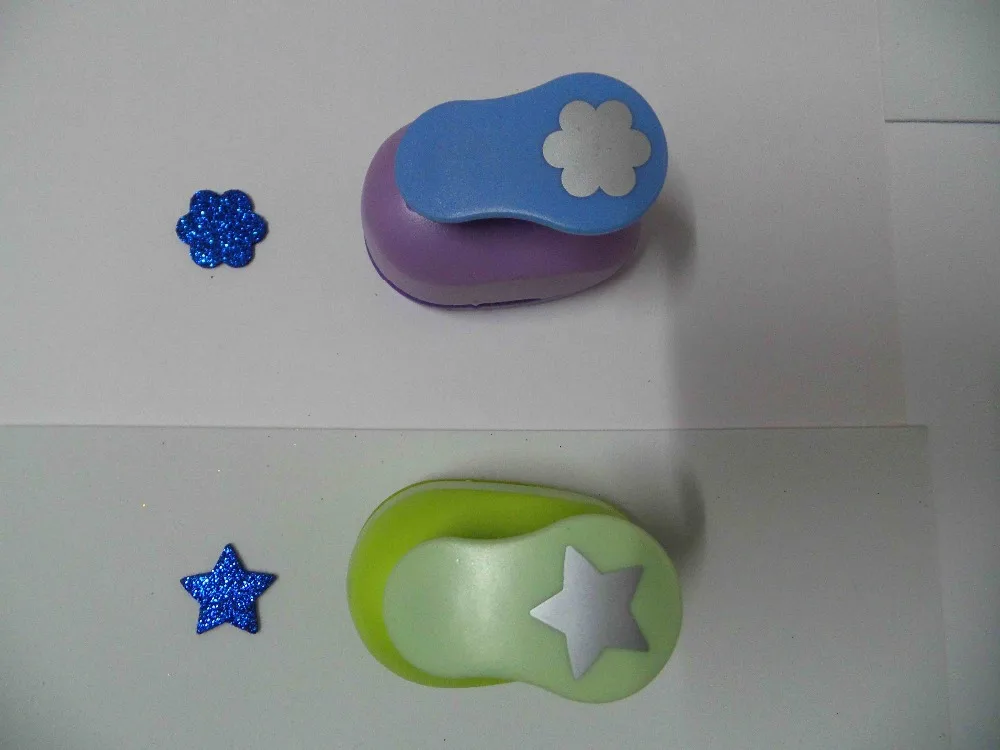 2 шт (2 5 см) цветок и Звезда Форма Ремесло Удар набор Скрапбукинг школьная бумага