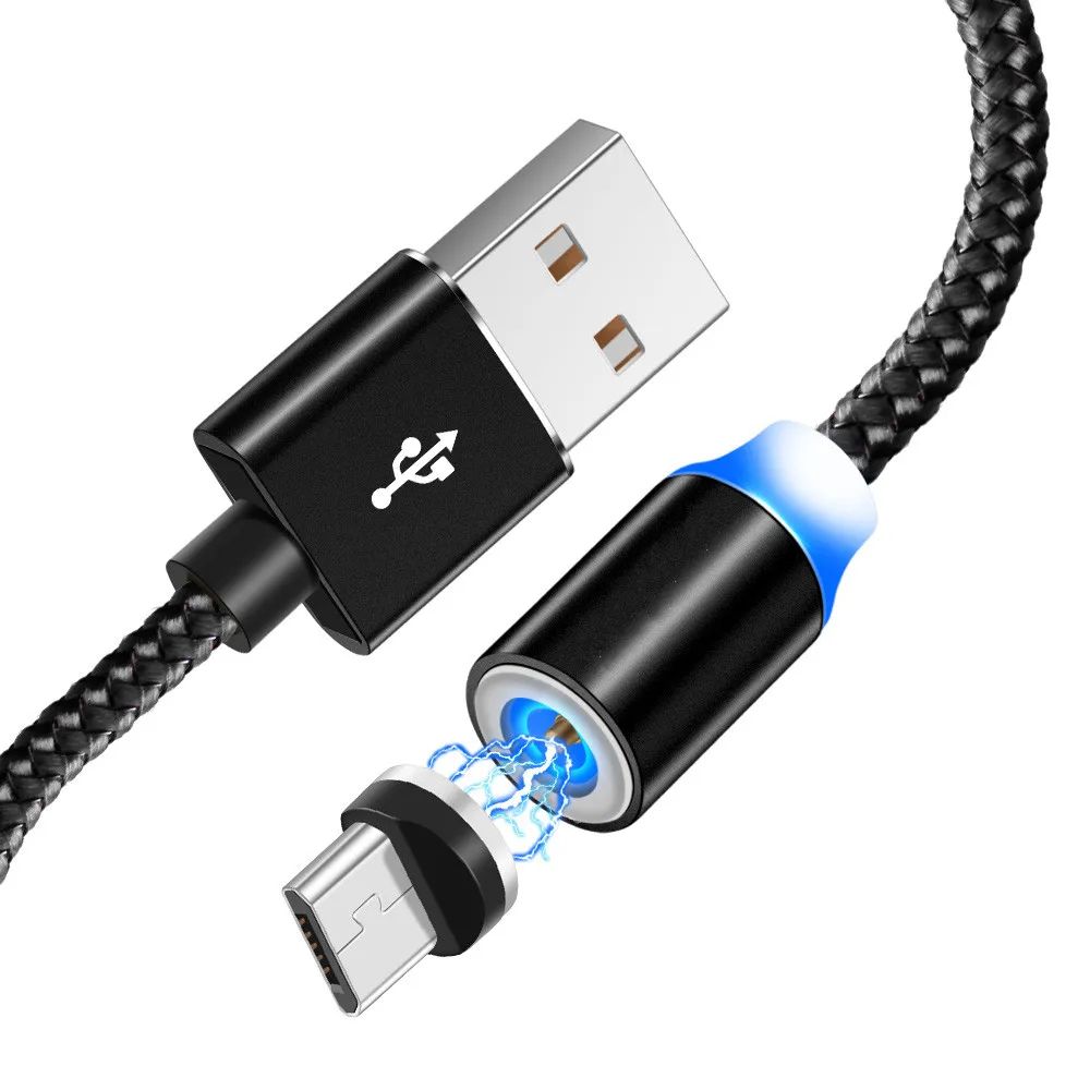 1 м Магнитный зарядный кабель для iphone 6 7 8 plus X XR XS Max Micro usb Type C Samsung A50 A10 S8 S9 Note 10 9