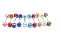 free shipping 20pcs body jewelry piercing nipple barbells nipple bar 14g1 6mmx16mmx6mm6mm