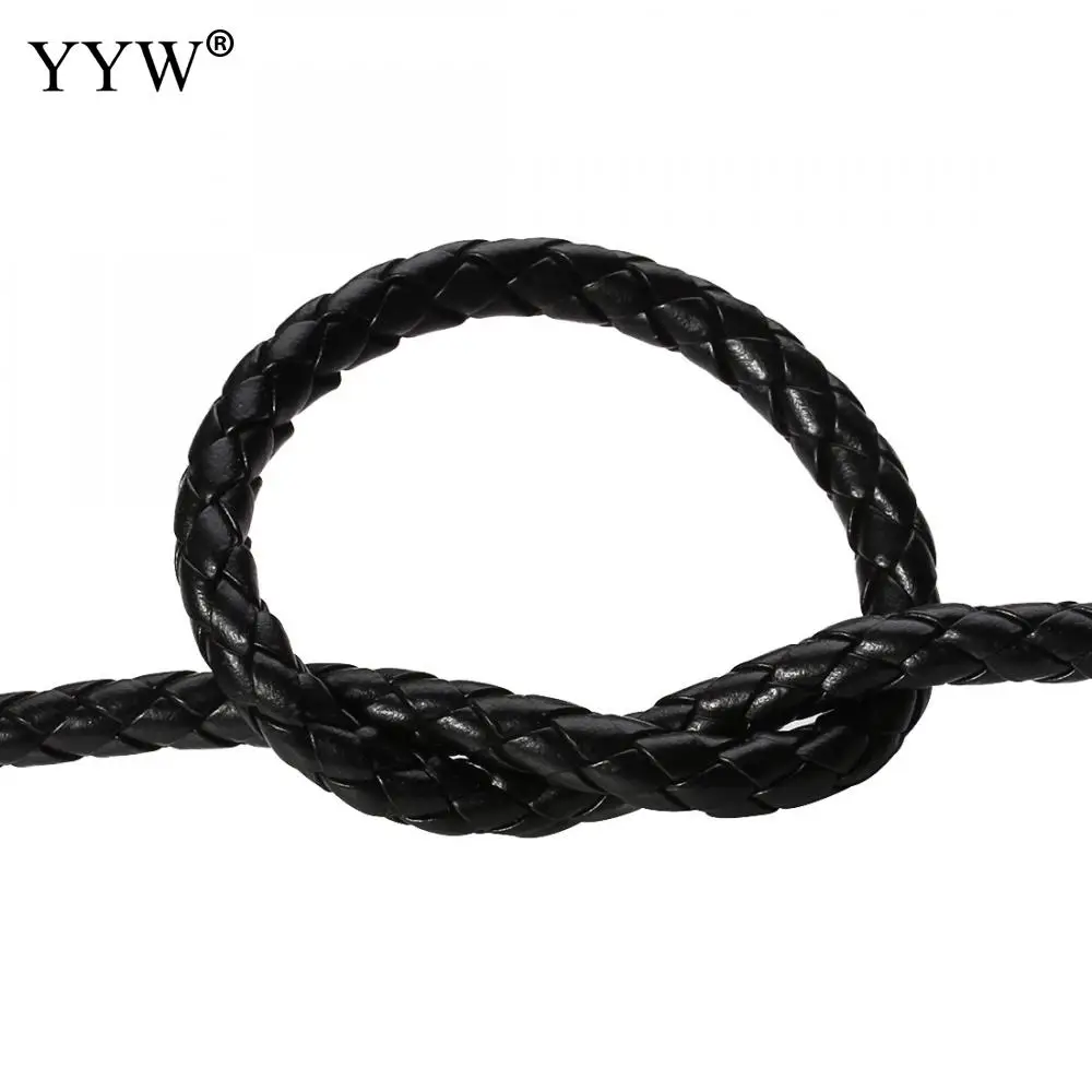 5M 6mm Braided PU Leather Bracelet Findings Cord Rope Fit Necklaces Bracelets Thread DIY Jewelry Making | Украшения и аксессуары