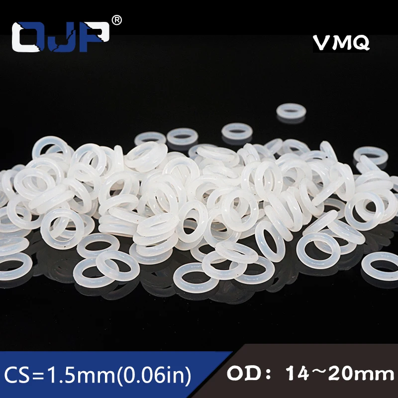 10 шт./лот белый силиконовым кольщом силикон/VMQ хомут с круглым воротником для