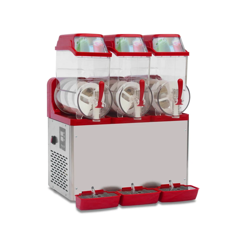 

New type 3 tank smoothies machine 12L*3 snow melting machine slush machine