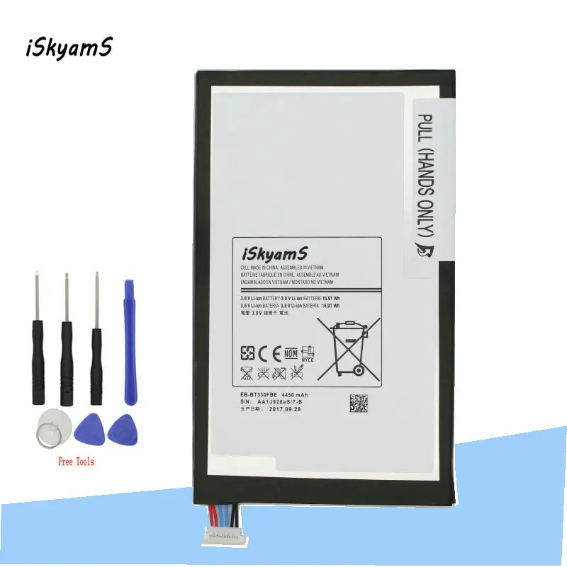 1x4450 мА/ч EB BT330FBE запасная батарея для Samsung Galaxy Tab 4 8 0 T330 T331 T331C T335 SM +