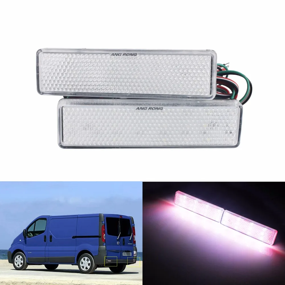

ANGRONG SMD LED Rear Bumper Reflector Light For Opel Vauxhall Vivaro Movano A Renault Nissan