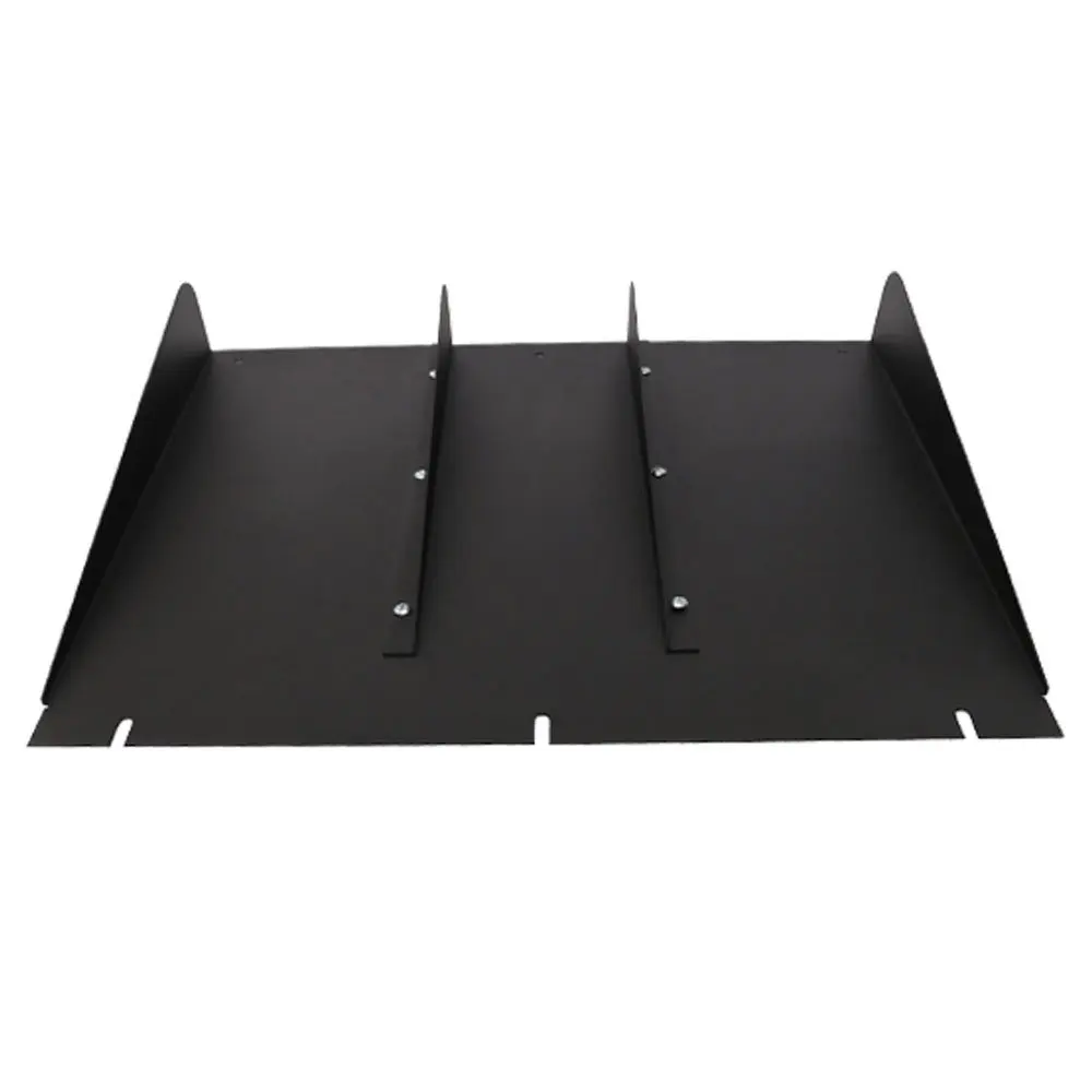 Shark Fin 4 Wing Lip Diffuser 22&quot x21&quot Rear Bumper Chassis Black ABS Universal | Air Dams