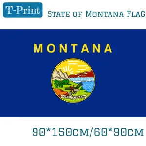 90*150cm 60*90cm 3X5FT State Of Montana Polyester USA Banner Flag