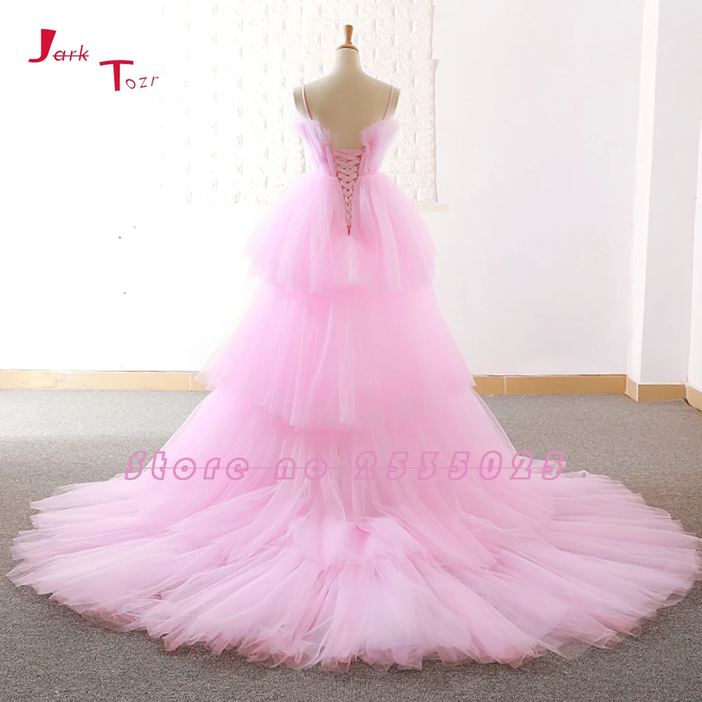 Ярк тозр на заказ Высокие Низкие Выпускные платья vestido de festa Alibaba китайские розовые вечерние платья Ballkleider