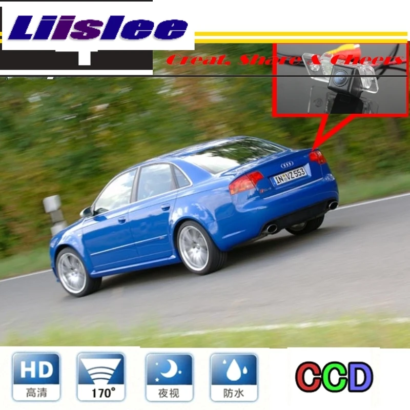 Liislee Автомобильная камера для Audi A4 S4 RS4 2001 ~ 2008 Камера заднего вида PAL/NTSC
