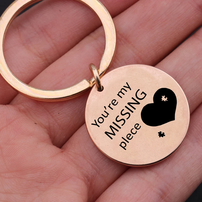 Брелок для ключей из нержавеющей стали с гравировкой You Are My Missing | Украшения и