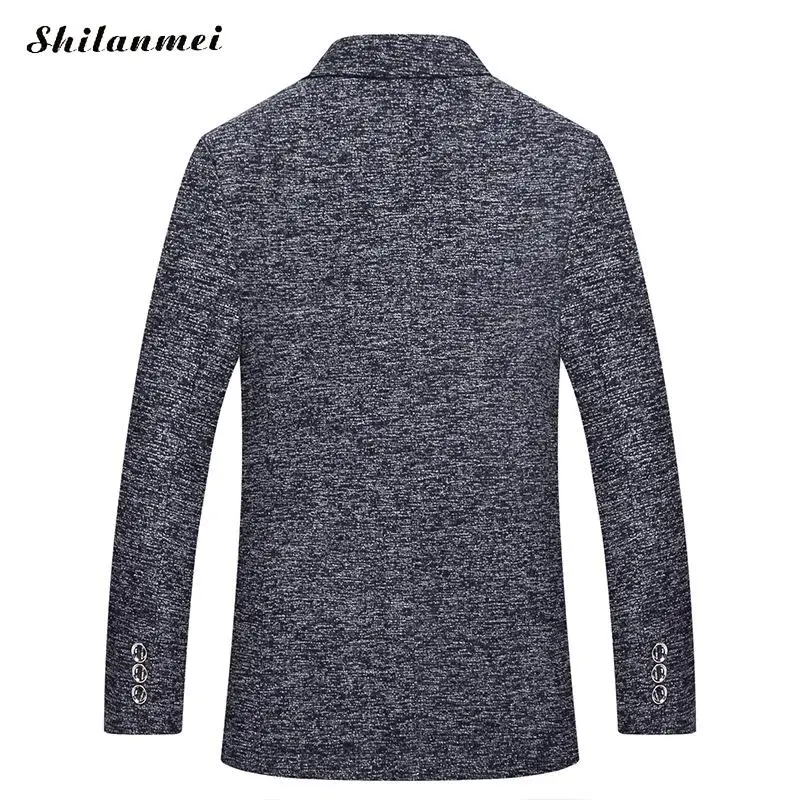 2019 осенне-зимний модный тренд для мужчин приталенный однобортный мужской пиджак