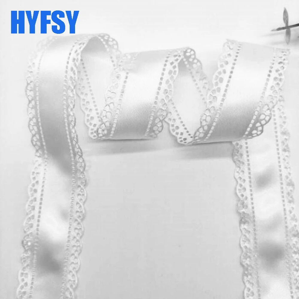 Hyfsy 10090 30 мм кружевная лента полый сделай сам головной убор 10 ярдов подарочная