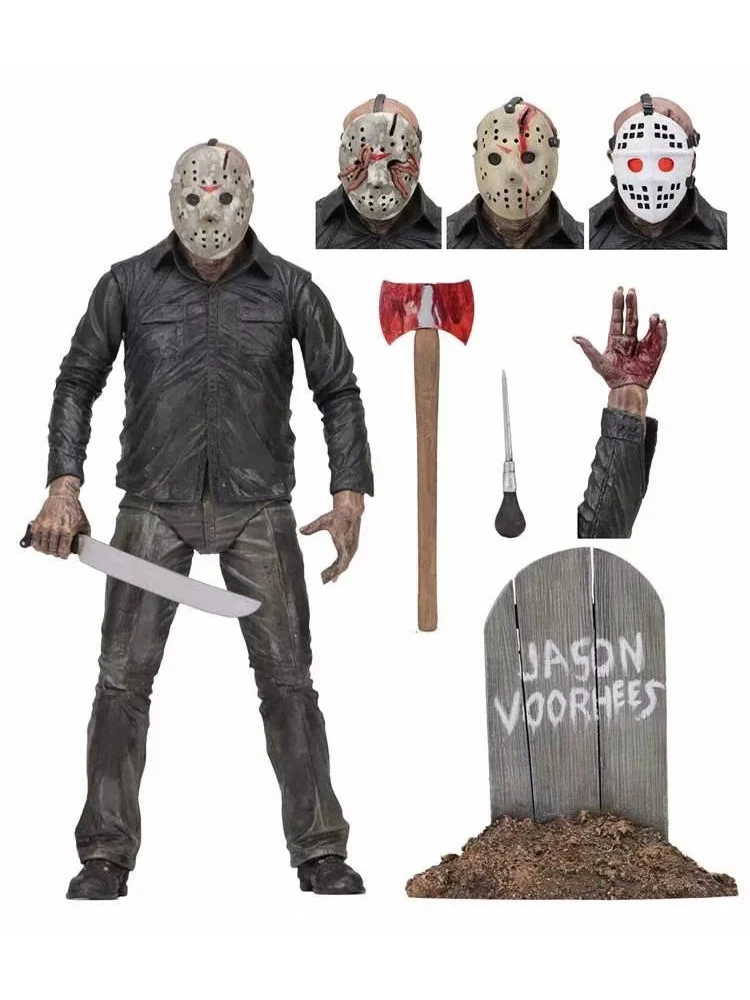 NECA Friday The 13th Part5 новая Начальная фигурка Jason Voorhees из ПВХ Коллекционная Фигурка